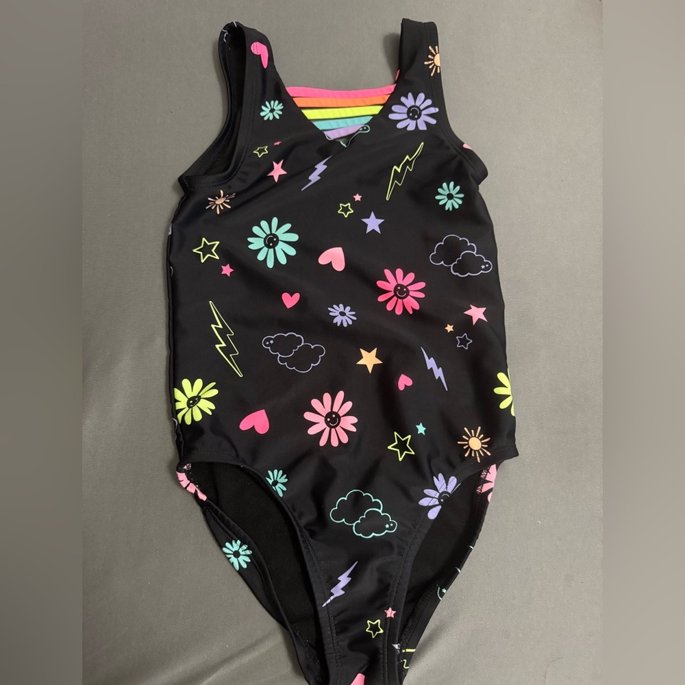 Girl’s Colorful Patterned Swimsuit